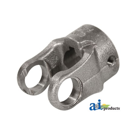 A & I Products Round Bore Implement Yoke (w/ Double Keyway & Set Screw) 3" x3" x3" A-806-0620